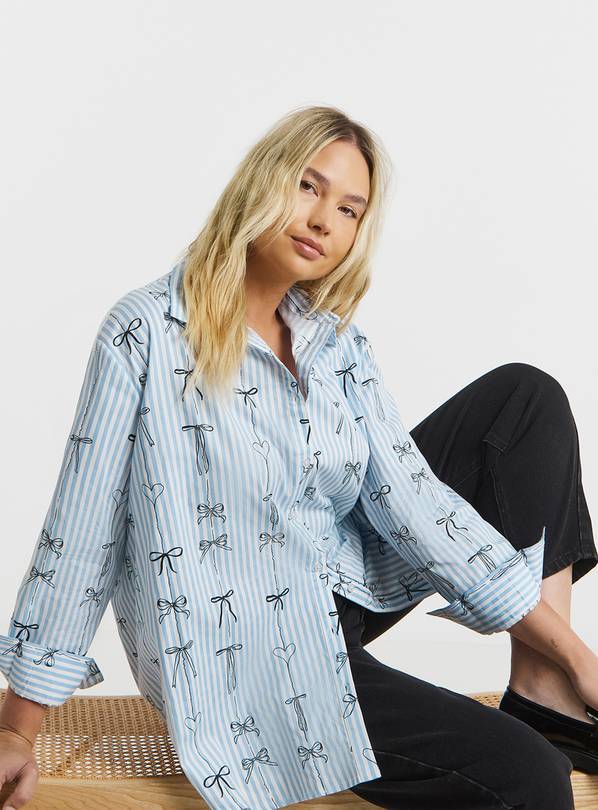 SIMPLY BE Oversized Embroidered Shirt 30